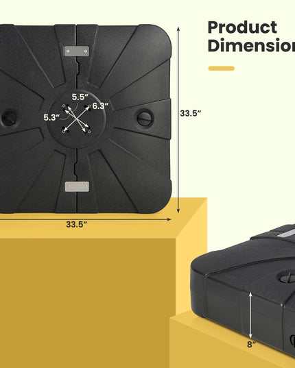 Giantex Cantilever Umbrella Base with Wheels