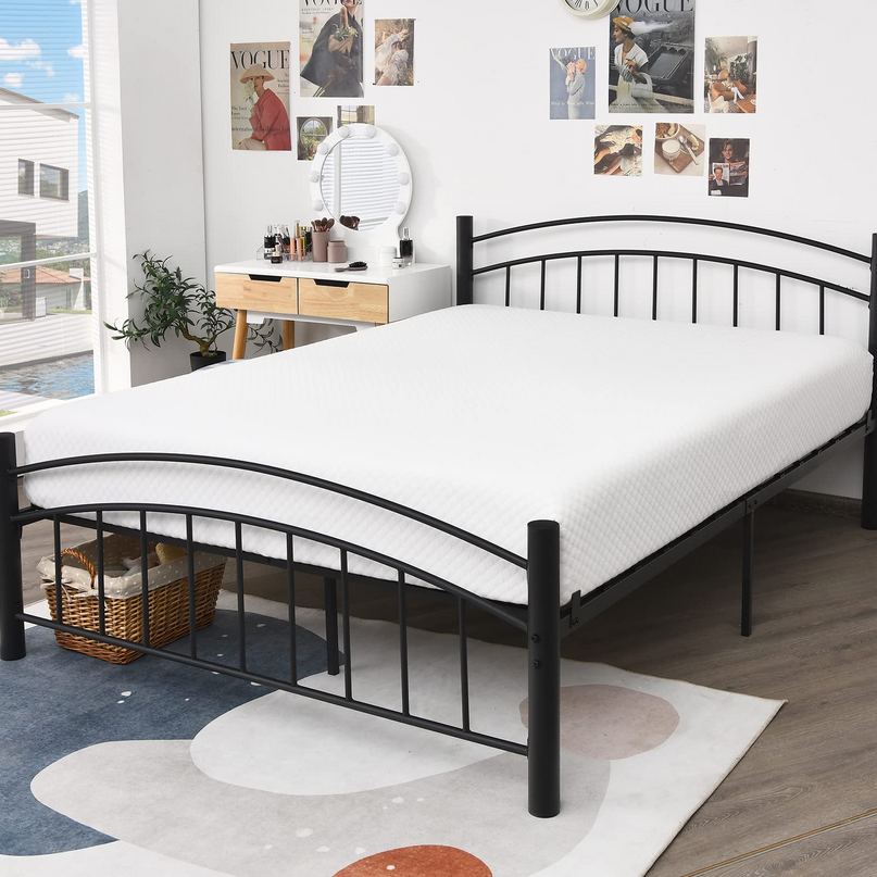 Giantex Full Mattress 8 Inch, Air Foam for Cool Sleep & Spine Protection
