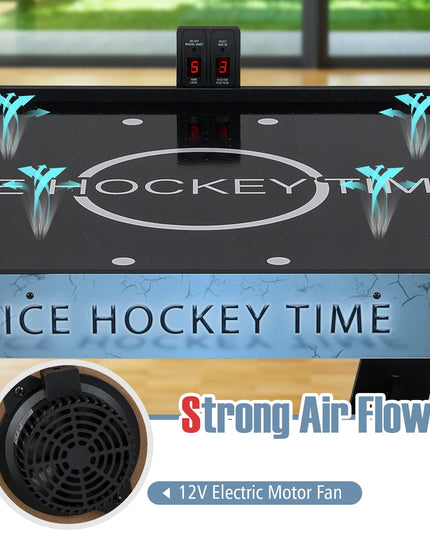 Table de hockey sur air Giantex 56 pouces avec tableau de bord numérique à LED et moteur puissant de 12 V