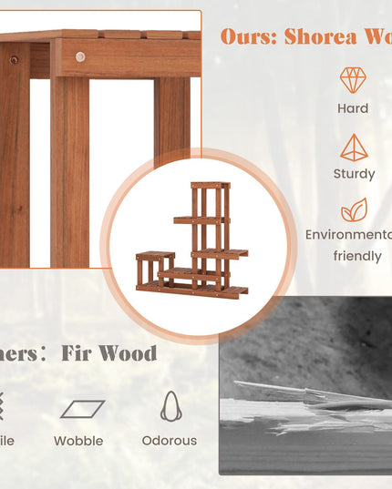 Giantex 6 Tier Wood Plant Stand