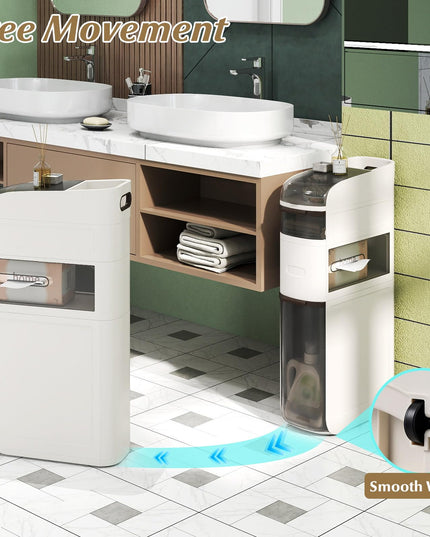 Meuble de rangement étroit pour salle de bain Giantex à 4/5/6 niveaux