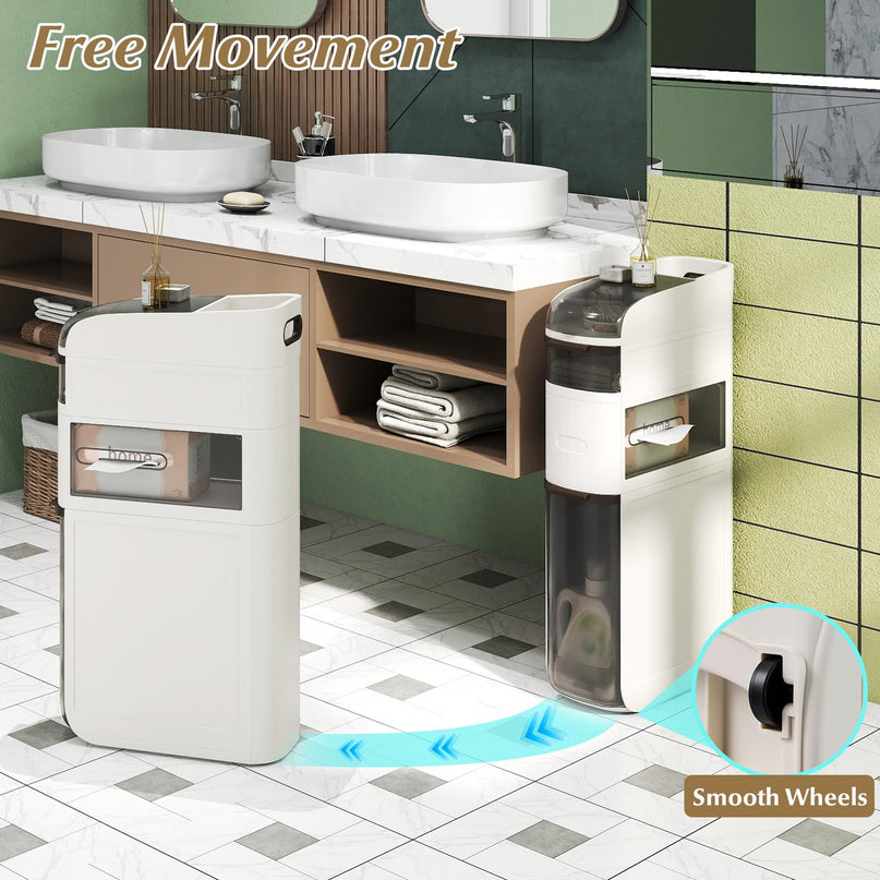 Giantex 4/5/6-Tiers Narrow Bathroom Storage Cabinet