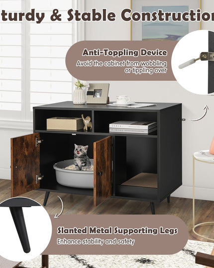Giantex Cat Litter Box Enclosure