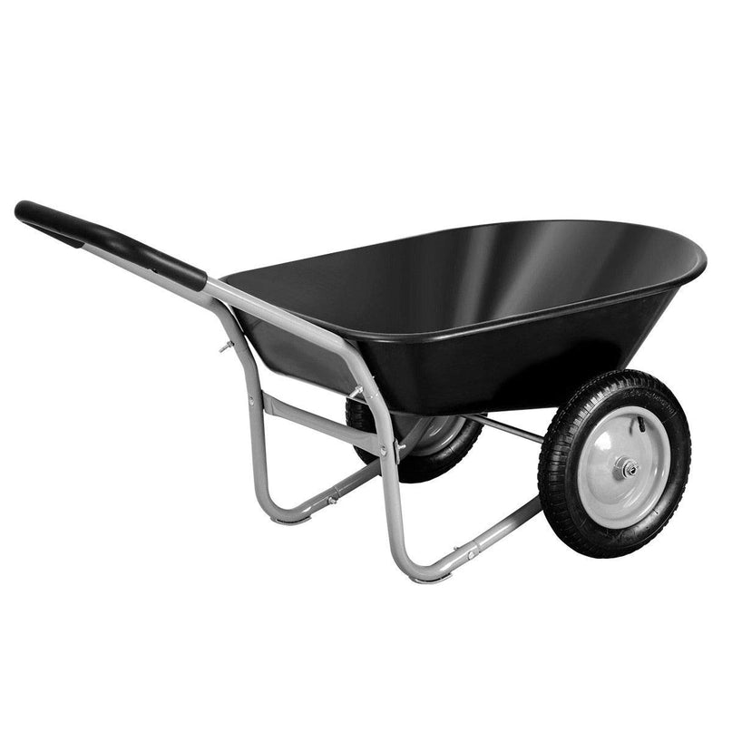 Giantex 2 Tire Wheelbarrow Yard Garden Cart 330Lbs Load Capacity