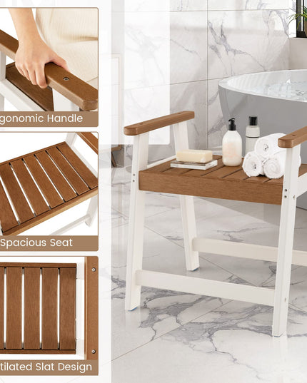 Giantex Shower Bench with Arms