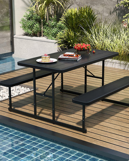 Giantex Picnic Table Bench Set for 4 People
