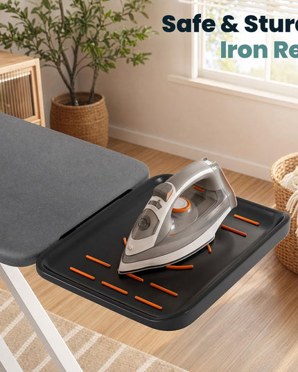 GIANTEX Full Size Foldable Ironing Board with Iron Rest