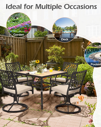 Patio Dining Table, Outdoor Square Bistro Table
