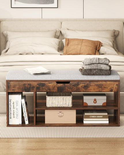 Giantex 31 Inches Shoe Storage Bench for Entryway
