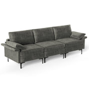 Grey / 3 Seat Sofa Couch