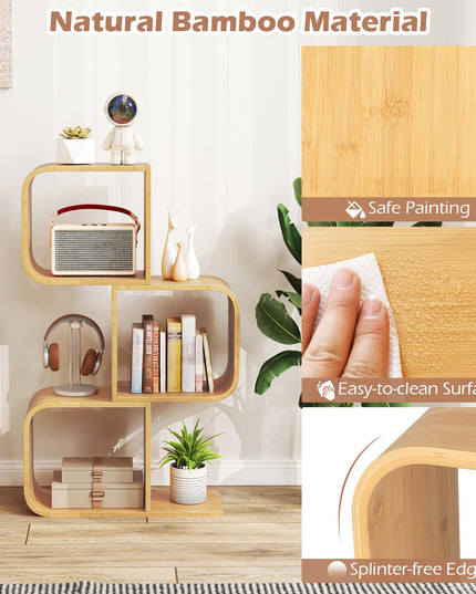 Giantex S Shaped Bookcase
