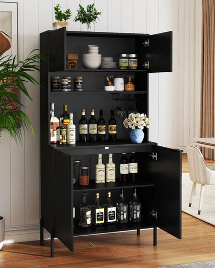 Giantex Meuble de cuisine garde-manger 64,5" avec station de charge