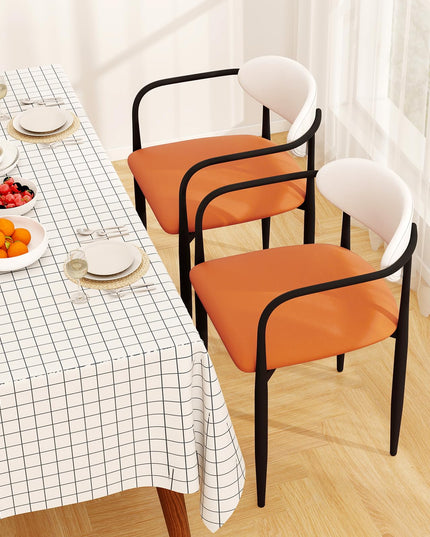 Giantex Modern Dining Chairs Set of 2/4 with Padded Seat