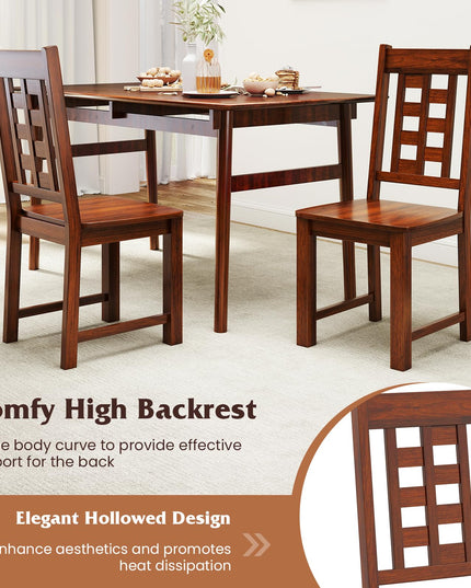Giantex Wooden Dining Chairs Set for Kitchen