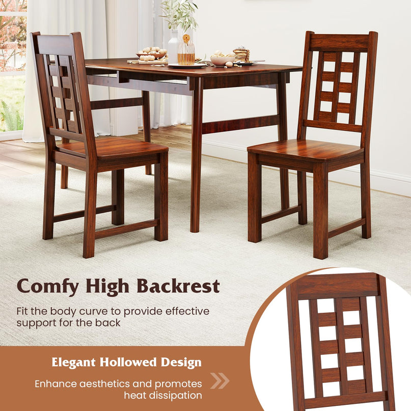 Giantex Wooden Dining Chairs Set for Kitchen