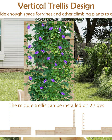 Giantex Wooden Raised Garden Bed
