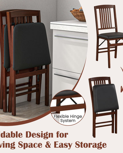 Giantex Folding Dining Chairs Set