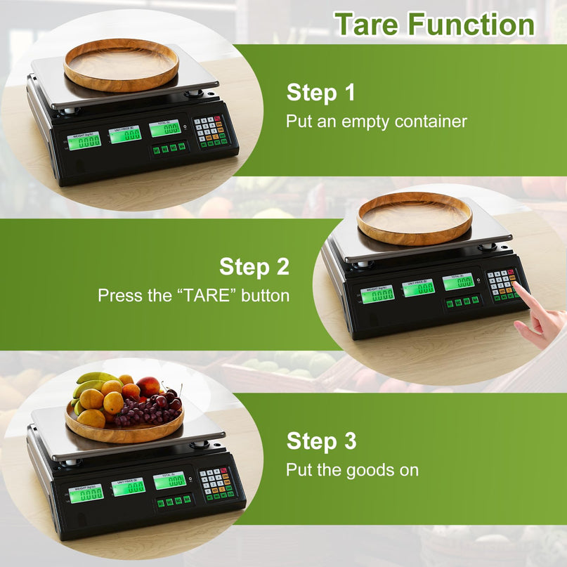 Giantex Price Computing Scale 88 lb/40 kg Rechargeable Commercial Food Scale