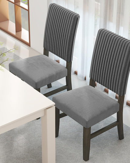 Giantex Dining Chairs Set of 2/4 with Rubber Wood Legs