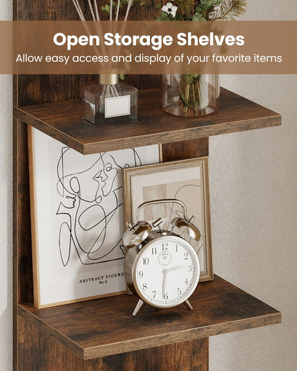 Étagère murale de rangement en bois Giantex pour chambre à coucher