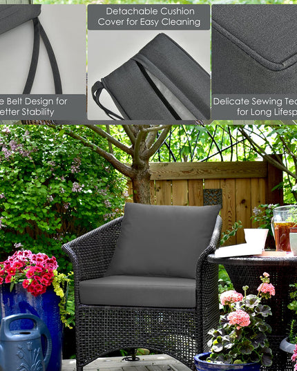 Giantex Patio Cushion Set of 6 for Patio Furniture