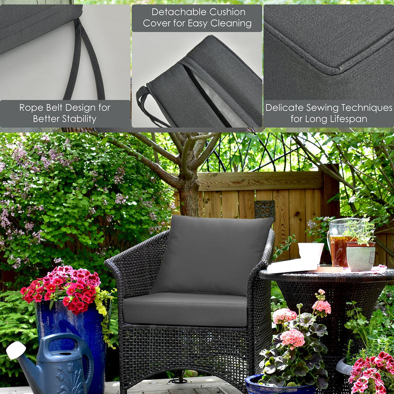 Giantex Patio Cushion Set of 6 for Patio Furniture