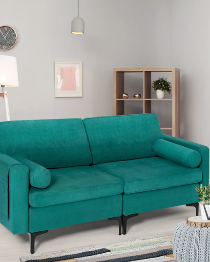 Giantex 68" Modern Loveseat, 2-Seater Sofa Couch