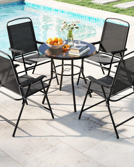 Giantex 6 Pieces Outdoor Dining Set for Lawn