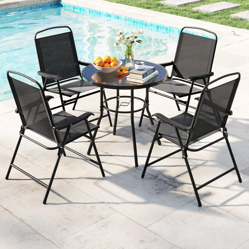 Giantex 6 Pieces Outdoor Dining Set for Lawn