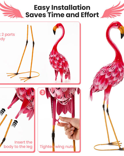 Giantex Flamingo Garden Statues Set of 2