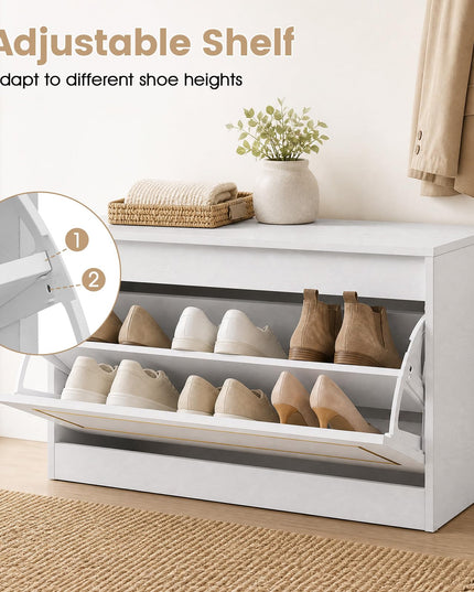 GIANTEX 31.5" W Hidden Narrow Shoe Cabinet for Hallway