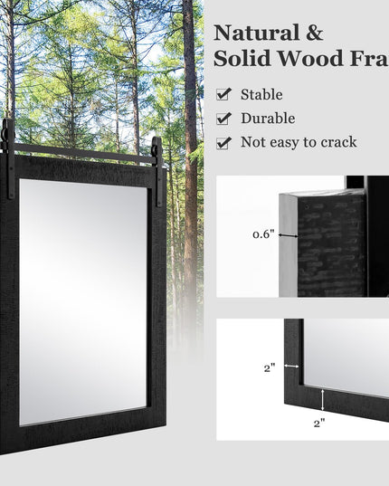 CHARMAID Farmhouse Wall Mirror