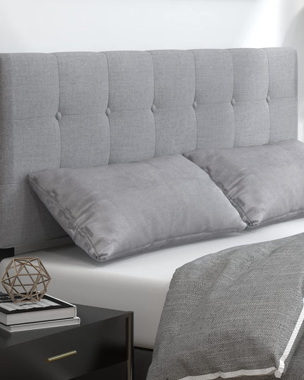 Giantex Linen Upholstered Headboard, Adjustable Width Button Tufted Headboard