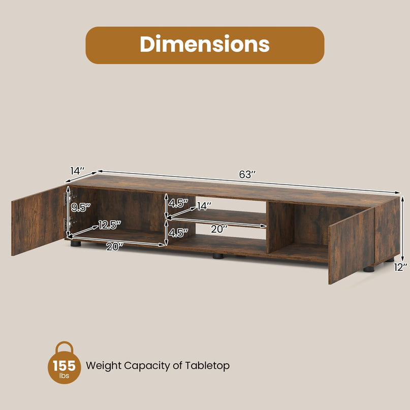 Giantex TV Stand for 55-70 Inch TV for Living Room Bedroom
