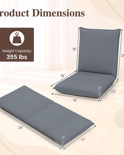 Fauteuil de sol réglable en maille