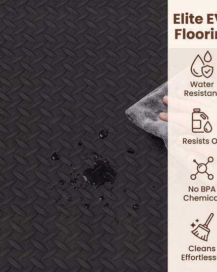 GIANTEX 12/24 PCS Interlocking Foam Tiles 52/104 SQ.FT EVA Foam Exercise Mats