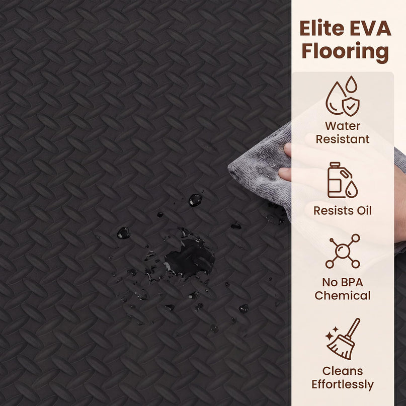 GIANTEX 12/24 PCS Interlocking Foam Tiles 52/104 SQ.FT EVA Foam Exercise Mats