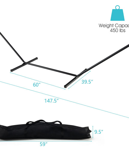 Giantex Hammock Stand 2-Person Heavy-Duty Hammock Frame with Storage Bag