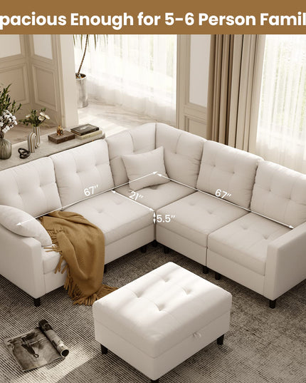 Giantex Modular Sectional Sofa Couch