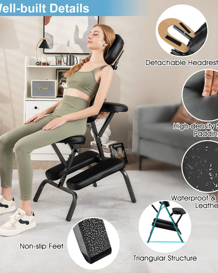 Portable Light Weight Massage Chair Travel Massage Tattoo Spa Chair