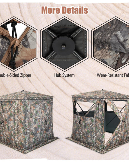 Giantex Ground Blinds for Deer Hunting - Portable Hunting Blind