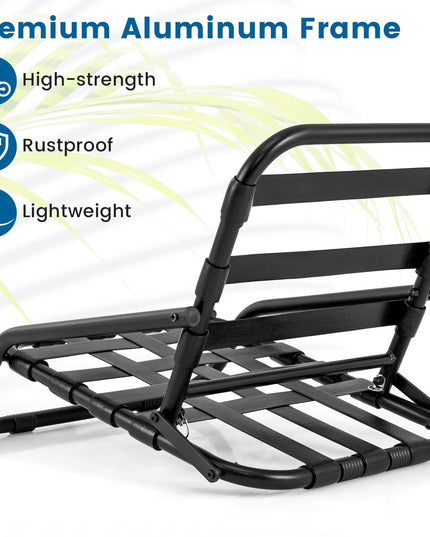 Giantex 2/4-Pack Beach Chairs for Adults, Folding Camping Chairs with Aluminum Frame, Quick-Drying Cotton Cushion
