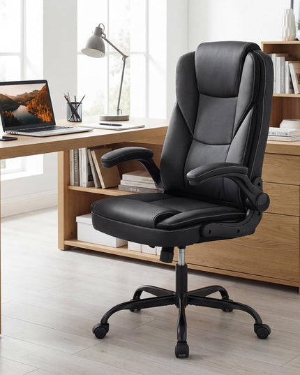 Giantex Ergonomic Computer Desk Chair with Flip-up Arms