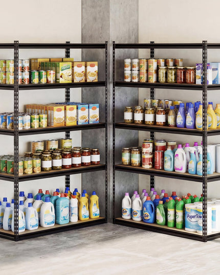 Giantex 5-Tier Metal Storage Shelves(1/2/3/4,48" W x 24" D x 72" H)