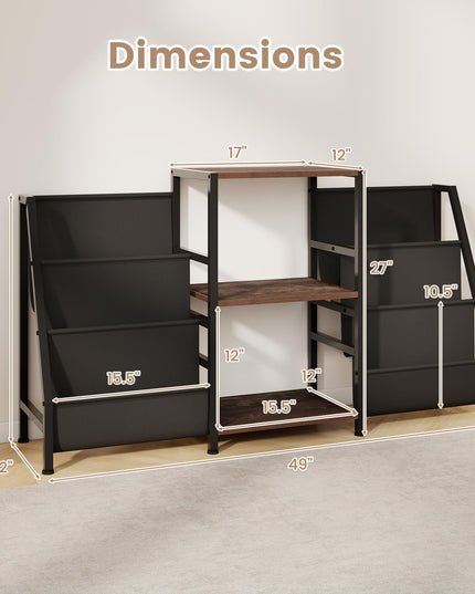 Giantex Record Player Stand with Vinyl Storage