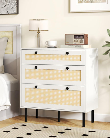 Giantex 3 Drawer Dresser for Bedroom with Anti-toppling Device