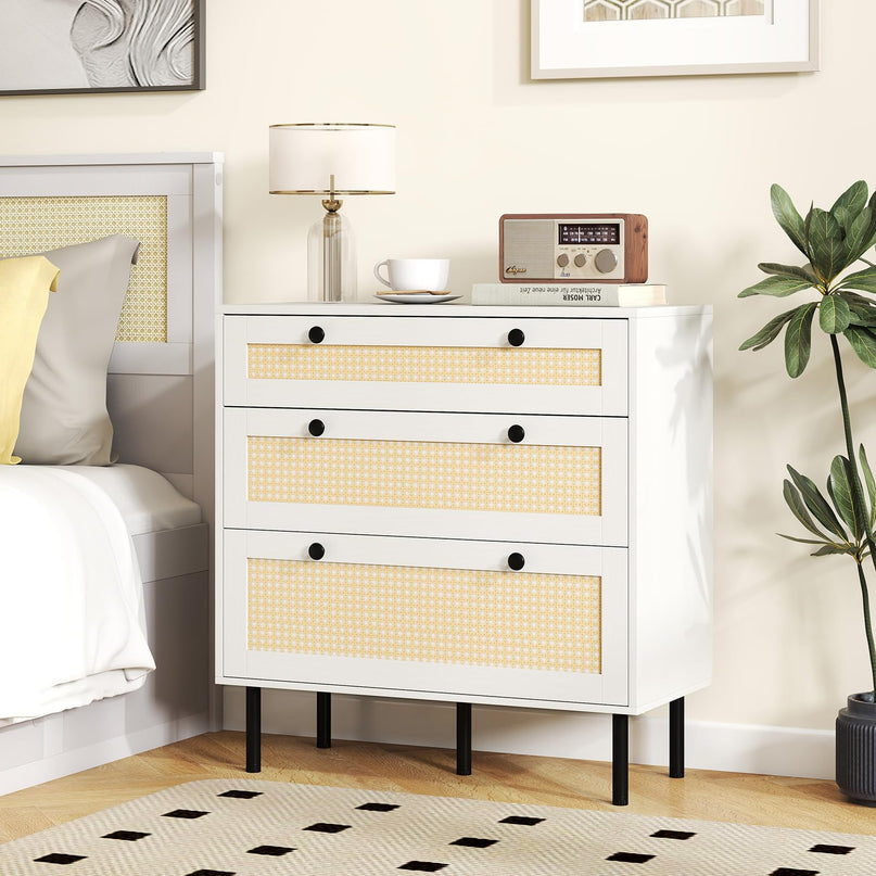 Giantex 3 Drawer Dresser for Bedroom with Anti-toppling Device