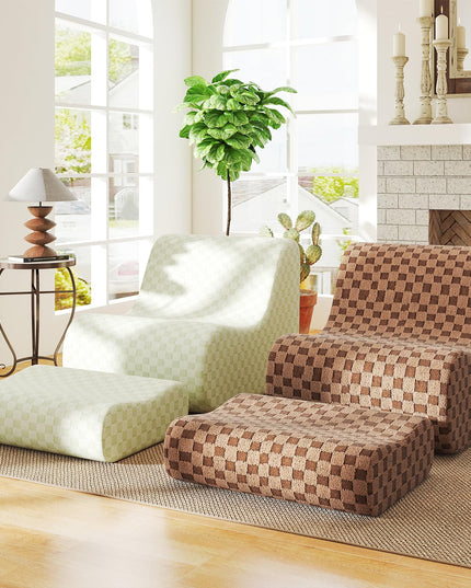 Giantex Bean Bag Chair with Ottoman for Living Room