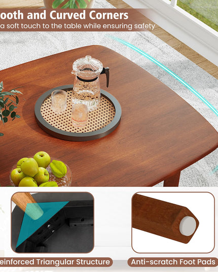 Giantex 43" x 31" Dining Table with Rubber Wood Legs