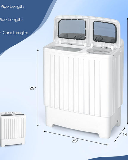 Giantex Portable Washing Machine, 20lbs Washer and Spinner Combo